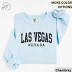 Las Vegas Comfort Colors® Sweatshirt, Las Vegas Nevada Sweater, Sin City, Gift for Las Vegas NV Vacation Trip
