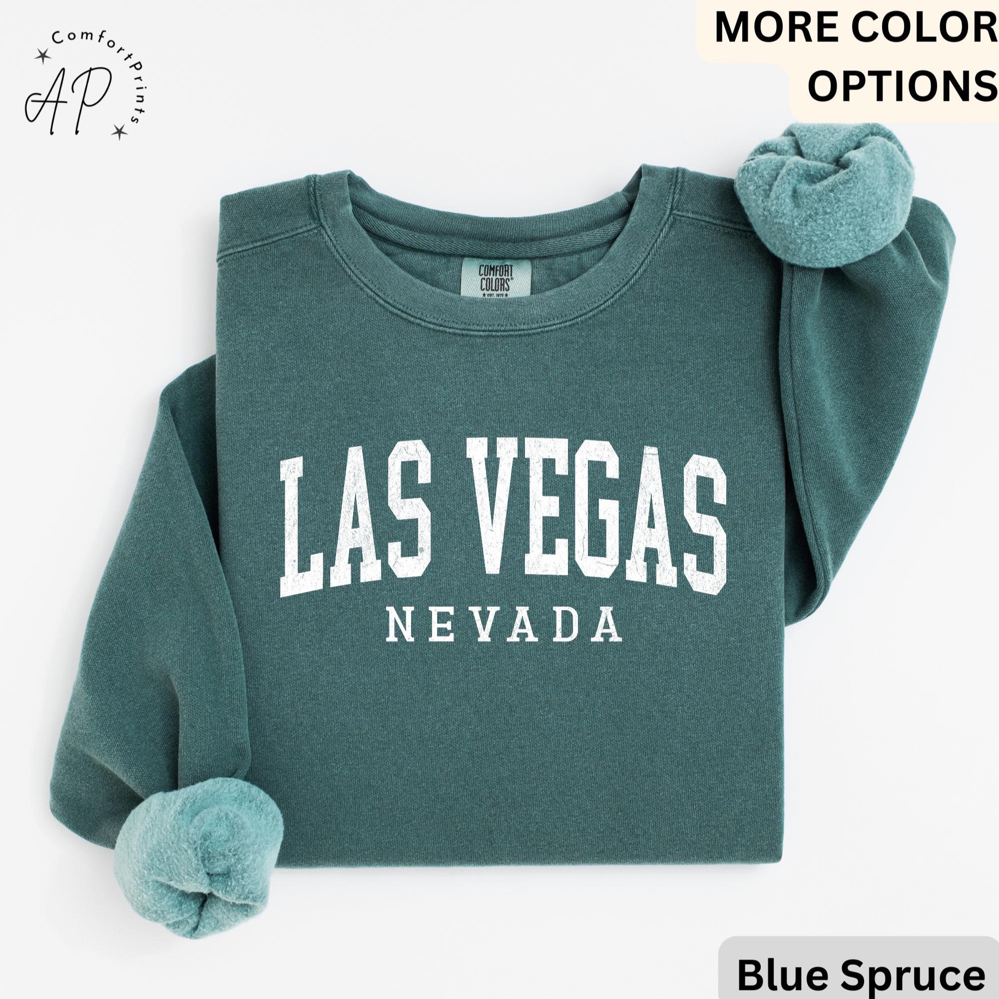 Las Vegas Comfort Colors® Sweatshirt, Las Vegas Nevada Sweater, Sin City, Gift for Las Vegas NV Vacation Trip