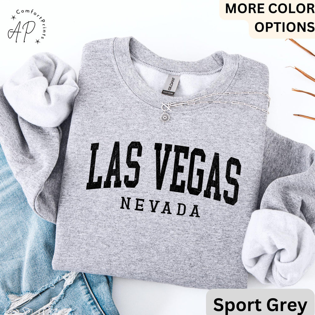 Las Vegas Comfort Colors® Sweatshirt, Las Vegas Nevada Sweater, Sin City, Gift for Las Vegas NV Vacation Trip