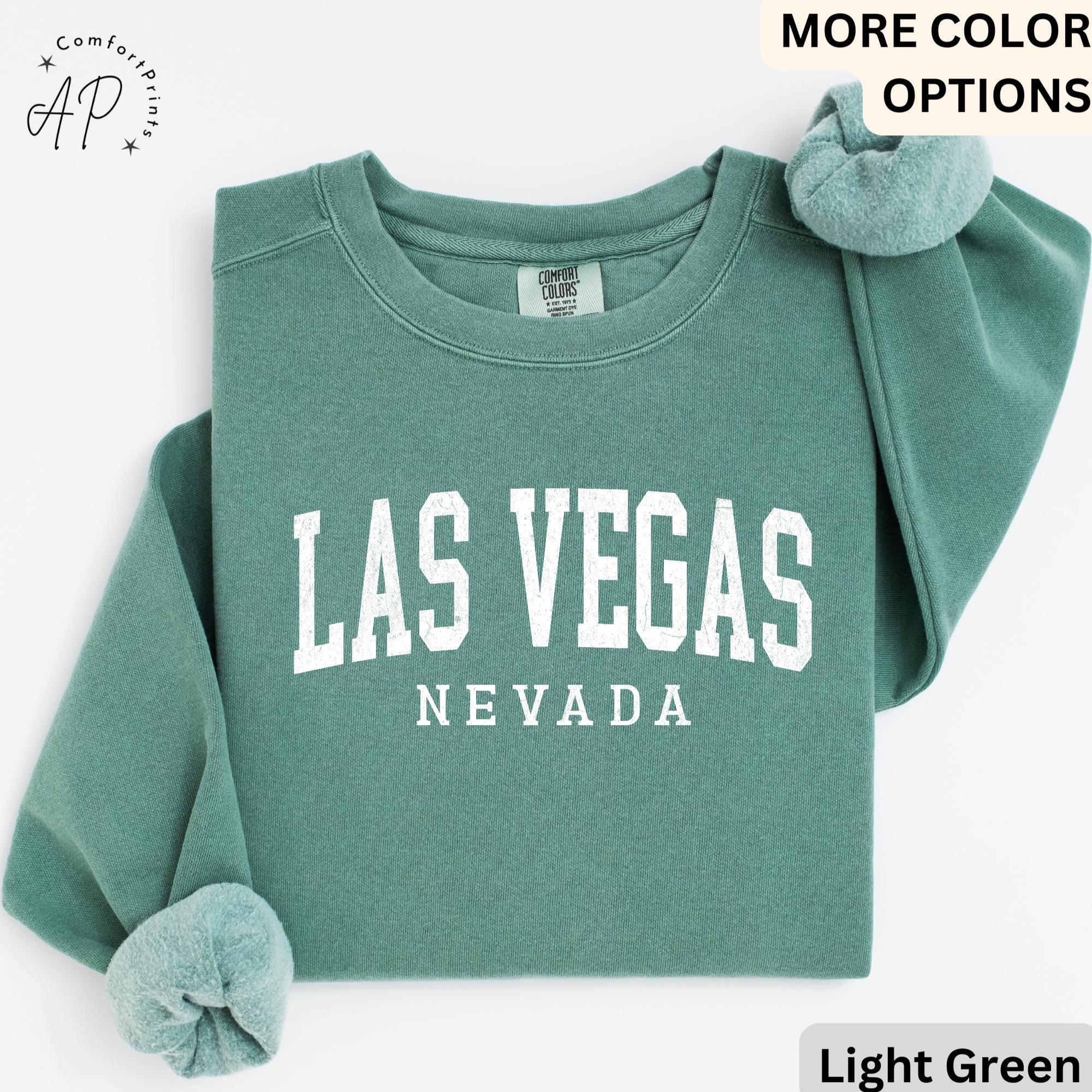 Las Vegas Comfort Colors® Sweatshirt, Las Vegas Nevada Sweater, Sin City, Gift for Las Vegas NV Vacation Trip