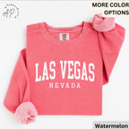 Las Vegas Comfort Colors® Sweatshirt, Las Vegas Nevada Sweater, Sin City, Gift for Las Vegas NV Vacation Trip