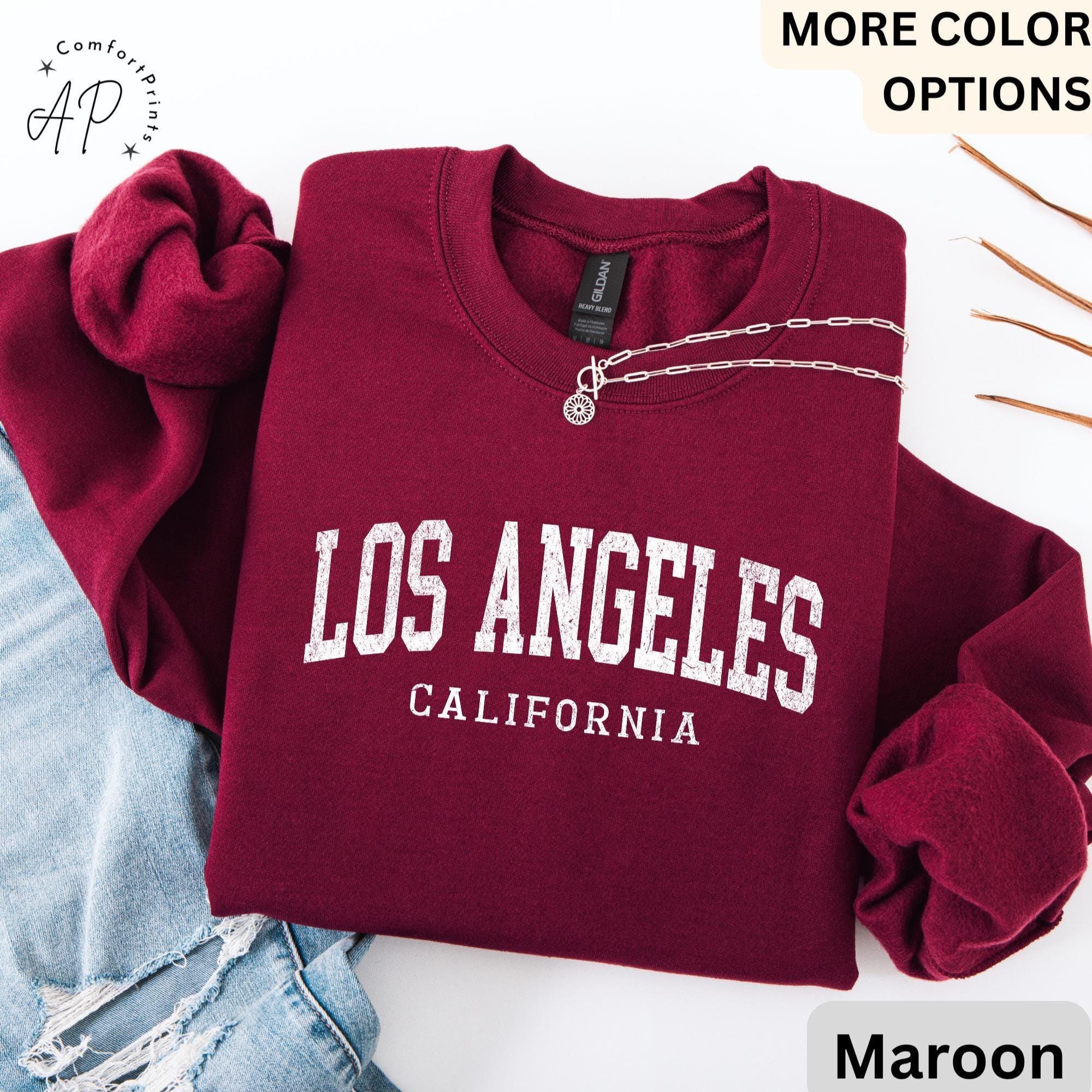 Los Angeles Comfort Colors® Sweatshirt, Los Angeles California Sweater, Golden State, Gift for Traveling to Los Angeles