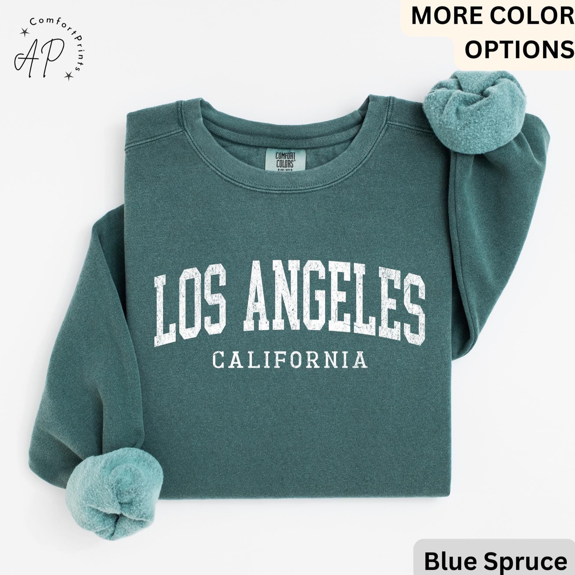 Los Angeles Comfort Colors® Sweatshirt, Los Angeles California Sweater, Golden State, Gift for Traveling to Los Angeles