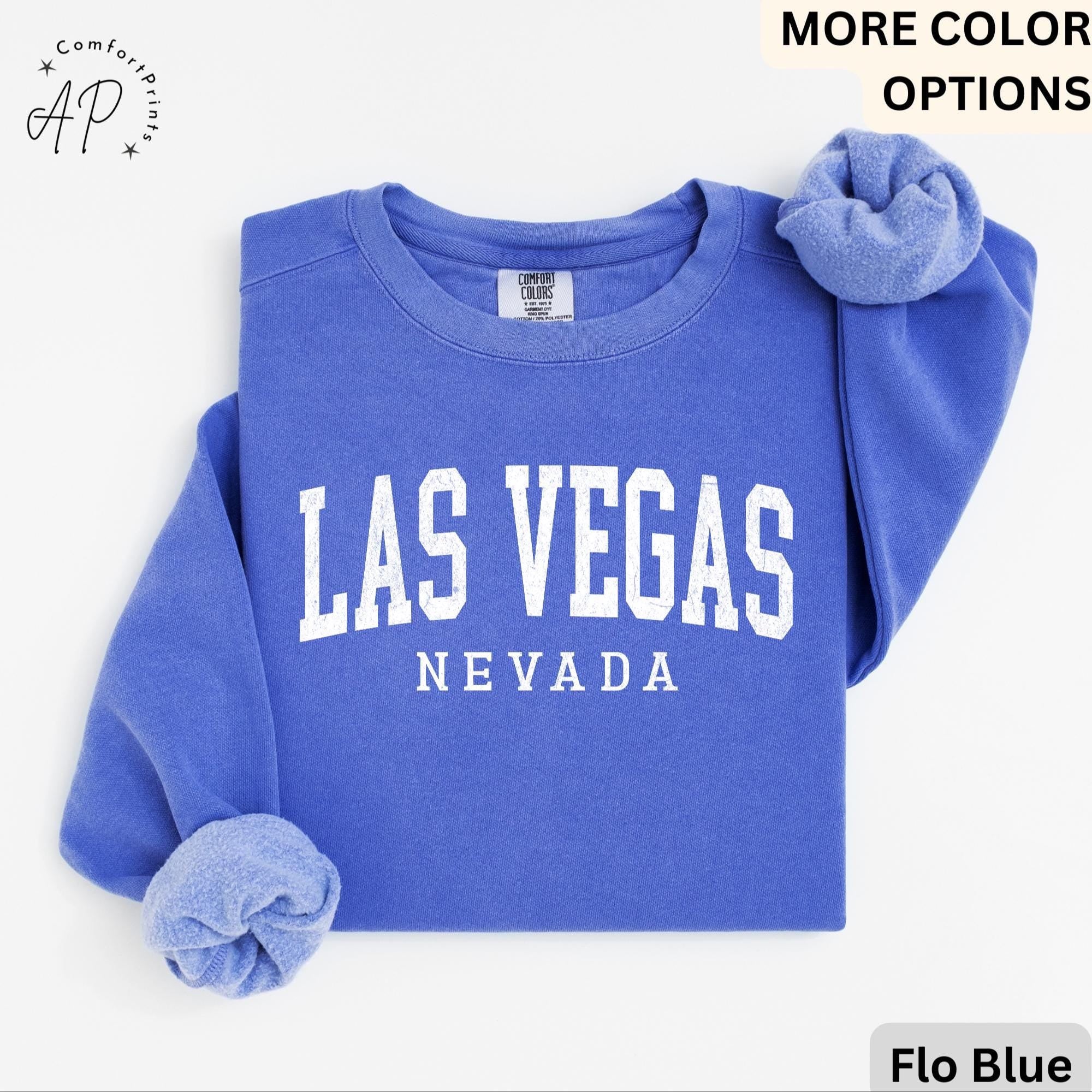 Las Vegas Comfort Colors® Sweatshirt, Las Vegas Nevada Sweater, Sin City, Gift for Las Vegas NV Vacation Trip