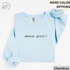 Dental Girly Comfort Colors® Sweatshirt, Dental Sweater, Gift for Hygienist