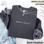 Dental Girly Comfort Colors® Sweatshirt, Dental Sweater, Gift for Hygienist
