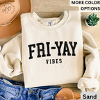 Teacher Comfort Colors® Sweatshirt, Happy Friday Sweater, Fri-Yay Vibes, Back to School, Friday Celebration Teacher