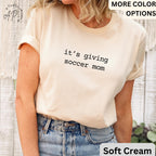 Soccer Mom Comfort Colors® T-Shirt, Sports Mom Shirt, It's Giving Soccer Mom Tee, Gift for Mother's Day