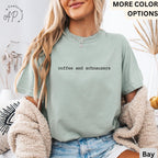 Coffee and Schnauzers Comfort Colors® T-Shirt, Schnauzer Mom Shirt, Coffee Tee, Gift for Dog Lover