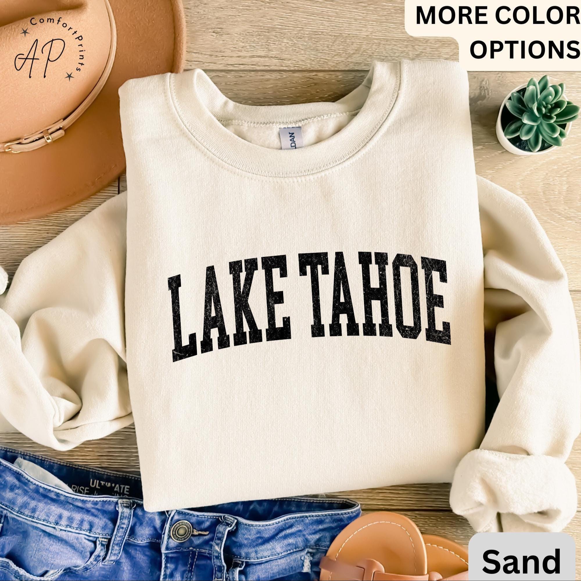 Lake Tahoe Comfort Colors® Sweatshirt, Lake Tahoe California Sweater, Family Vacation Trip