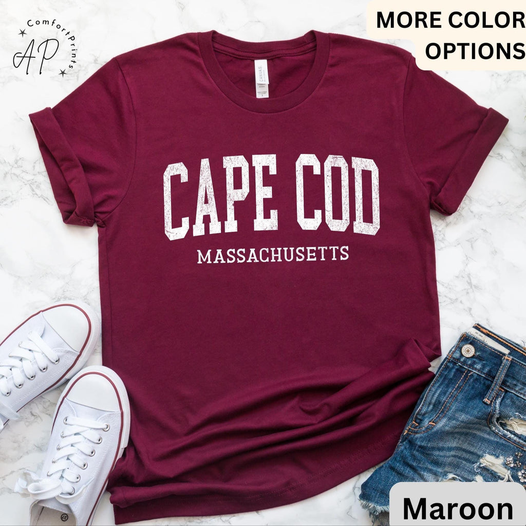 Cape Cod Comfort Colors® T-Shirt, Massachusetts MA Souvenir Shirt, Cape Cod Travel Gift