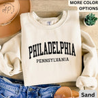 Philadelphia Pennsylvania Comfort Colors® Sweatshirt, Philly Souvenir Sweater, Philadelphia PA Travel Gift