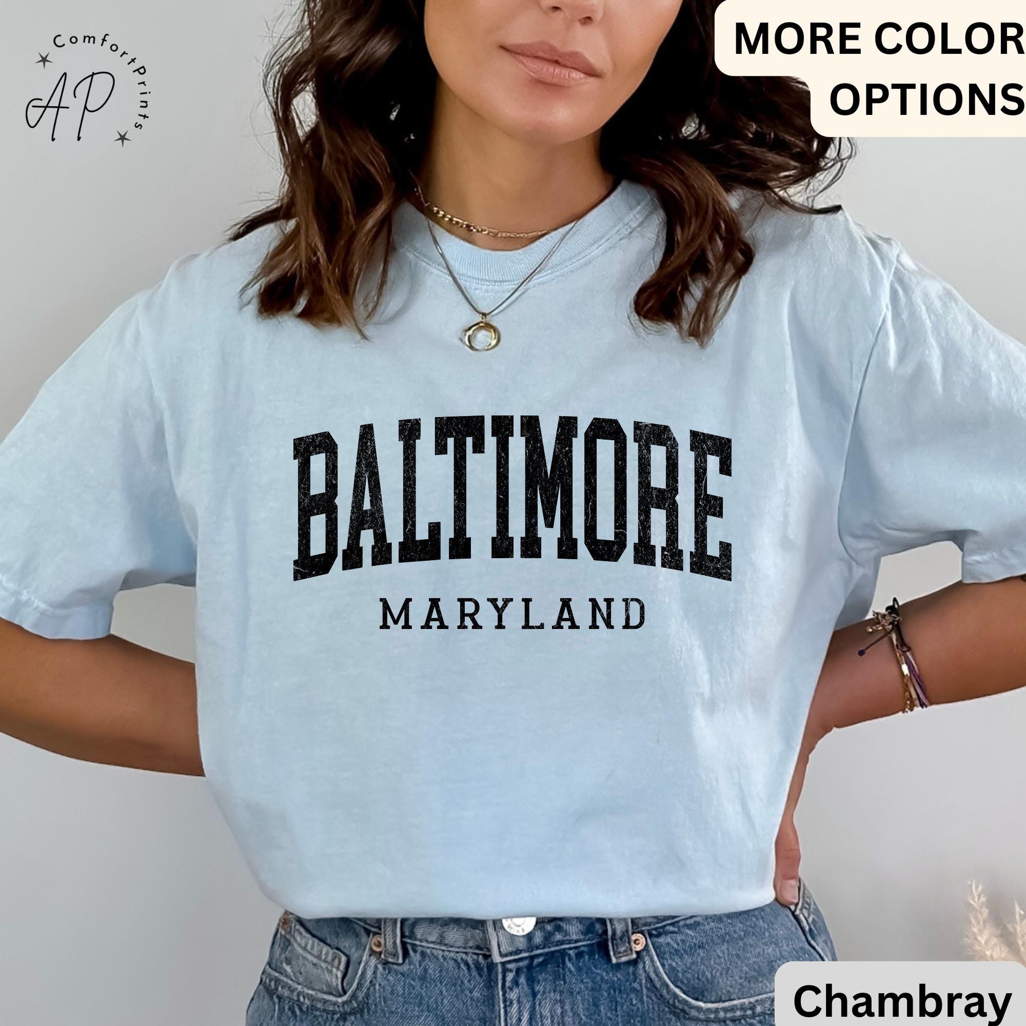 Baltimore Comfort Colors® T-Shirt, Baltimore Maryland Souvenir Shirt, Gift for Baltimore Traveler