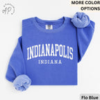 Indianapolis Comfort Colors® Sweatshirt, Indianapolis Indiana Souvenir Sweater, Gift for Indianapolis Traveler
