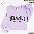 Indianapolis Comfort Colors® Sweatshirt, Indianapolis Indiana Souvenir Sweater, Gift for Indianapolis Traveler