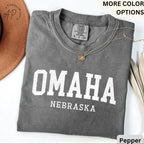 Omaha Comfort Colors® T-Shirt, Omaha Nebraska Souvenir Shirt, Gift for Omaha Traveler