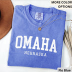 Omaha Comfort Colors® T-Shirt, Omaha Nebraska Souvenir Shirt, Gift for Omaha Traveler