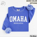 Omaha Comfort Colors® Sweater, Omaha Nebraska Souvenir Sweatshirt, Gift for Omaha Traveler