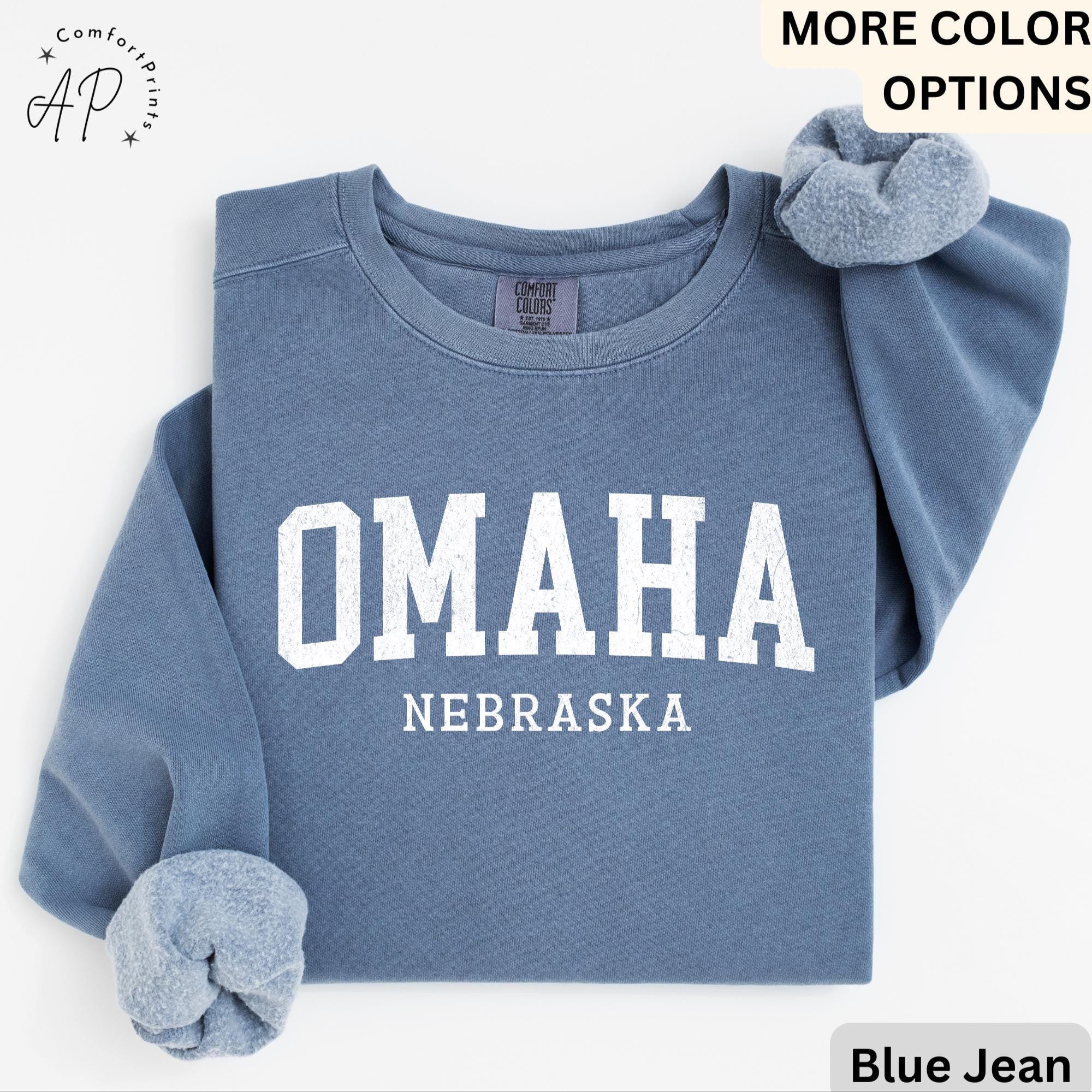 Omaha Comfort Colors® Sweater, Omaha Nebraska Souvenir Sweatshirt, Gift for Omaha Traveler
