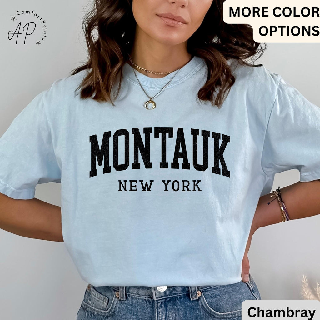 Montauk Comfort Colors® T-Shirt, Montauk New York Souvenir Shirt, Gift for Montauk Traveler