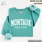 Montauk Comfort Colors® Sweatshirt, Montauk New York Souvenir Sweater, Gift for Montauk Traveler