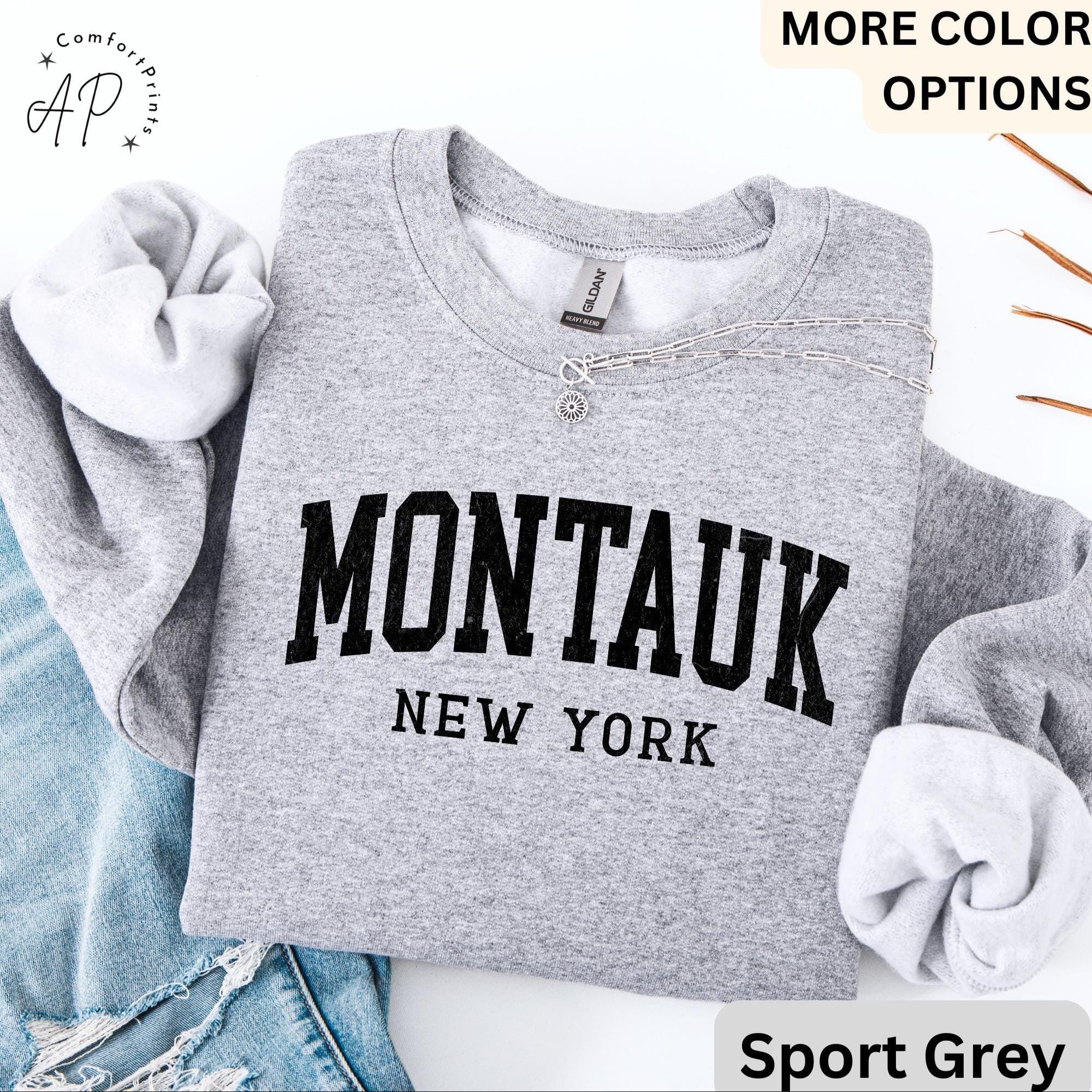 Montauk Comfort Colors® Sweatshirt, Montauk New York Souvenir Sweater, Gift for Montauk Traveler