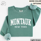 Montauk Comfort Colors® Sweatshirt, Montauk New York Souvenir Sweater, Gift for Montauk Traveler