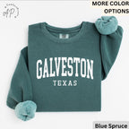 Galveston Comfort Colors® T-Shirt, Galveston Texas Souvenir Shirt, Gift for Galveston Traveler Sweatshirt, Galveston Long-Sleeve Shirt