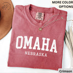 Omaha Comfort Colors® T-Shirt, Omaha Nebraska Souvenir Shirt, Gift for Omaha Traveler