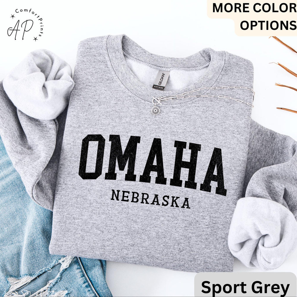 Omaha Comfort Colors® Sweater, Omaha Nebraska Souvenir Sweatshirt, Gift for Omaha Traveler