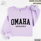 Omaha Comfort Colors® Sweater, Omaha Nebraska Souvenir Sweatshirt, Gift for Omaha Traveler