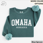 Omaha Comfort Colors® Sweater, Omaha Nebraska Souvenir Sweatshirt, Gift for Omaha Traveler