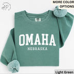 Omaha Comfort Colors® Sweater, Omaha Nebraska Souvenir Sweatshirt, Gift for Omaha Traveler