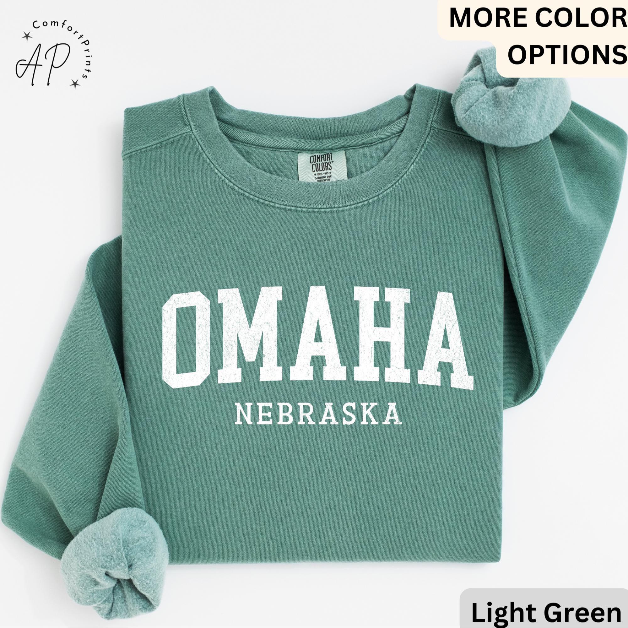 Omaha Comfort Colors® Sweater, Omaha Nebraska Souvenir Sweatshirt, Gift for Omaha Traveler