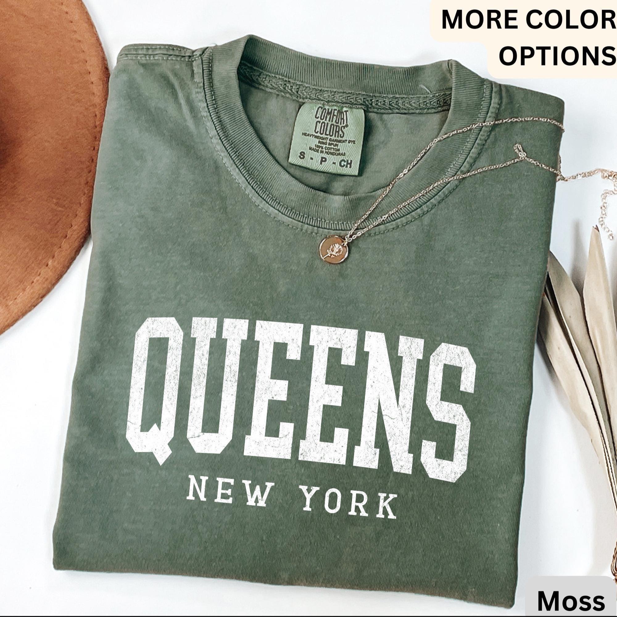 Queens New York Comfort Colors® Sweatshirt, Queens NYC Souvenir Sweater, Gift for Queens Traveler T-Shirt, Queens NY Long-Sleeve Shirt