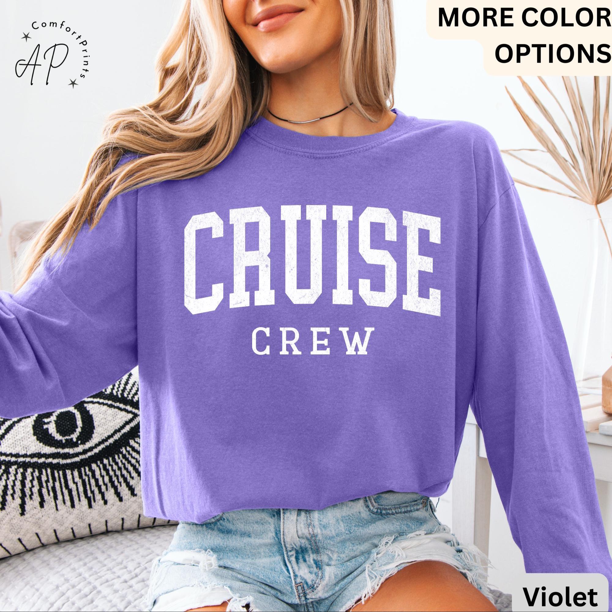 Cruise Crew Comfort Colors® Long Sleeve Shirt, Cruise Trip Long-Sleeve Shirt, Cruising, Gift for Family Trip