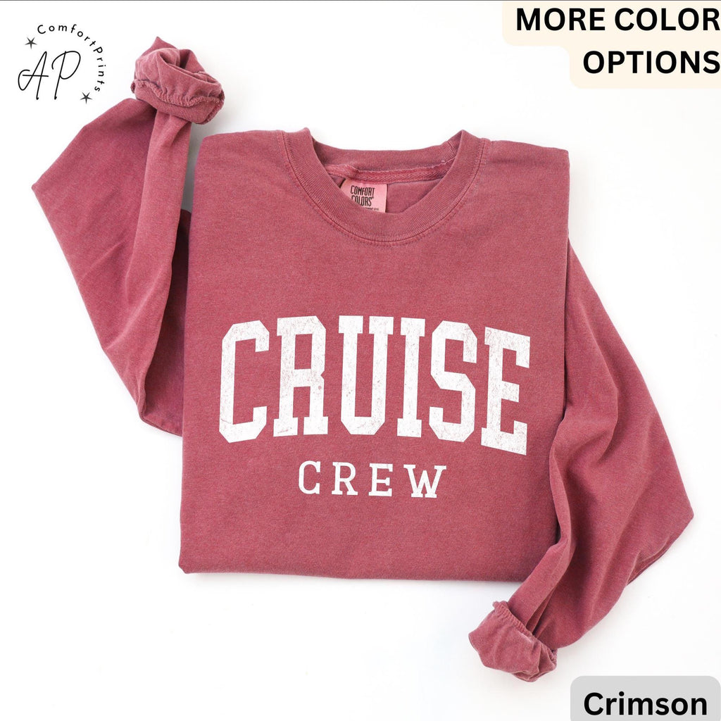 Cruise Crew Comfort Colors® Long Sleeve Shirt, Cruise Trip Long-Sleeve Shirt, Cruising, Gift for Family Trip