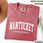 Nantucket Comfort Colors® T-Shirt, Nantucket Massachusetts Souvenir Shirt, Gift for Nantucket Sweatshirt, Nantucket Long-Sleeve Shirt