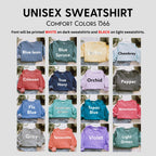 Custom Libra Comfort Colors® Sweatshirt, Personalized Libra Horoscope Sweater, Astrology T-Shirt, Zodiac Long Sleeve Shirt