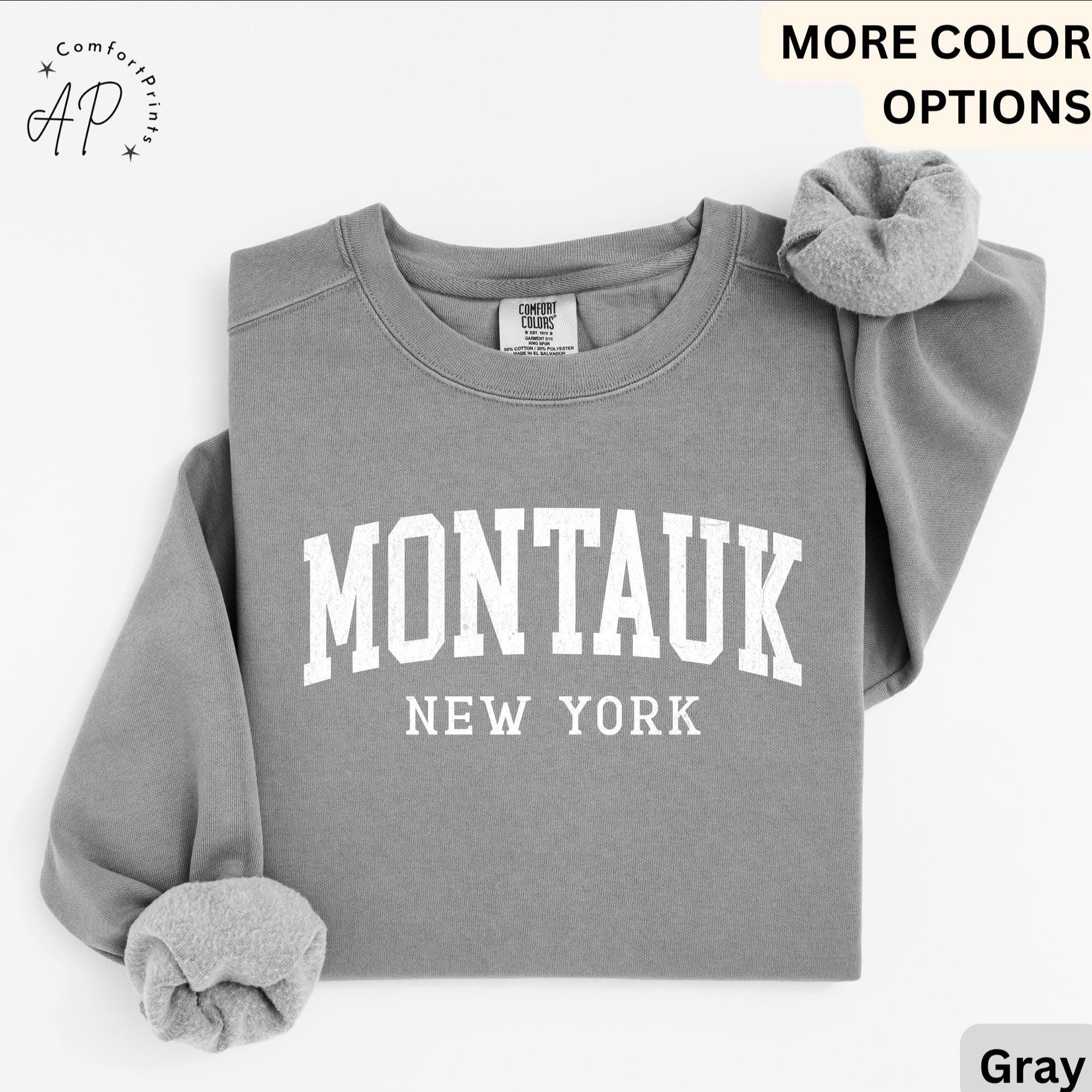 Montauk Comfort Colors® Sweatshirt, Montauk New York Souvenir Sweater, Gift for Montauk Traveler