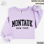 Montauk Comfort Colors® Sweatshirt, Montauk New York Souvenir Sweater, Gift for Montauk Traveler