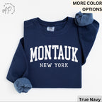 Montauk Comfort Colors® Sweatshirt, Montauk New York Souvenir Sweater, Gift for Montauk Traveler