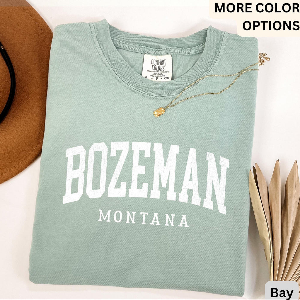 Bozeman Comfort Colors® T-Shirt, Bozeman Montana Souvenir Shirt, Gift for Bozeman Traveler Sweatshirt, Bozeman Long-Sleeve Shirt