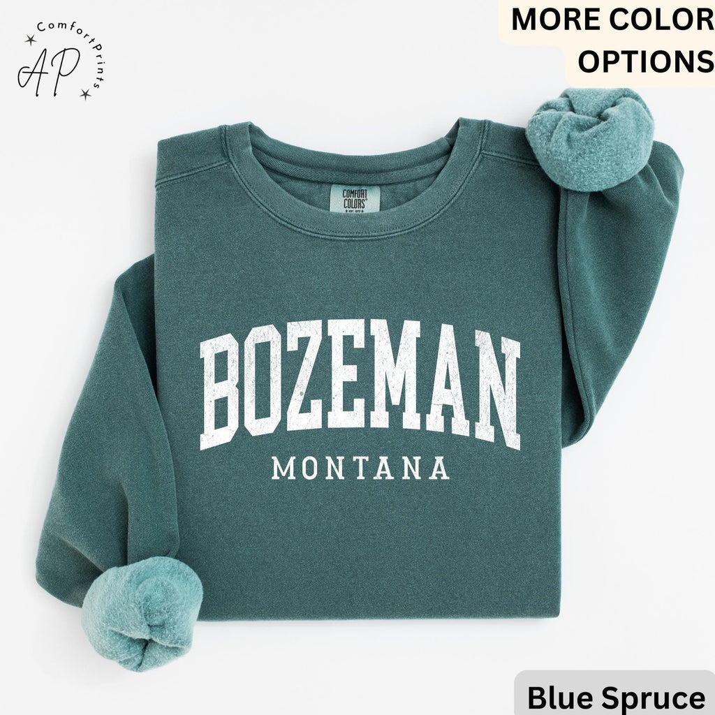 Bozeman Comfort Colors® T-Shirt, Bozeman Montana Souvenir Shirt, Gift for Bozeman Traveler Sweatshirt, Bozeman Long-Sleeve Shirt