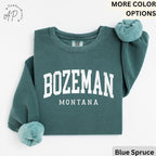 Bozeman Comfort Colors® T-Shirt, Bozeman Montana Souvenir Shirt, Gift for Bozeman Traveler Sweatshirt, Bozeman Long-Sleeve Shirt