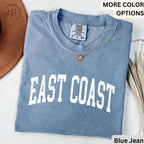 East Coast Comfort Colors® Sweatshirt, East Coast Girl Souvenir Sweater, Gift for East Coast Beach T-Shirt, East Coast Long-Sleeve Shirt
