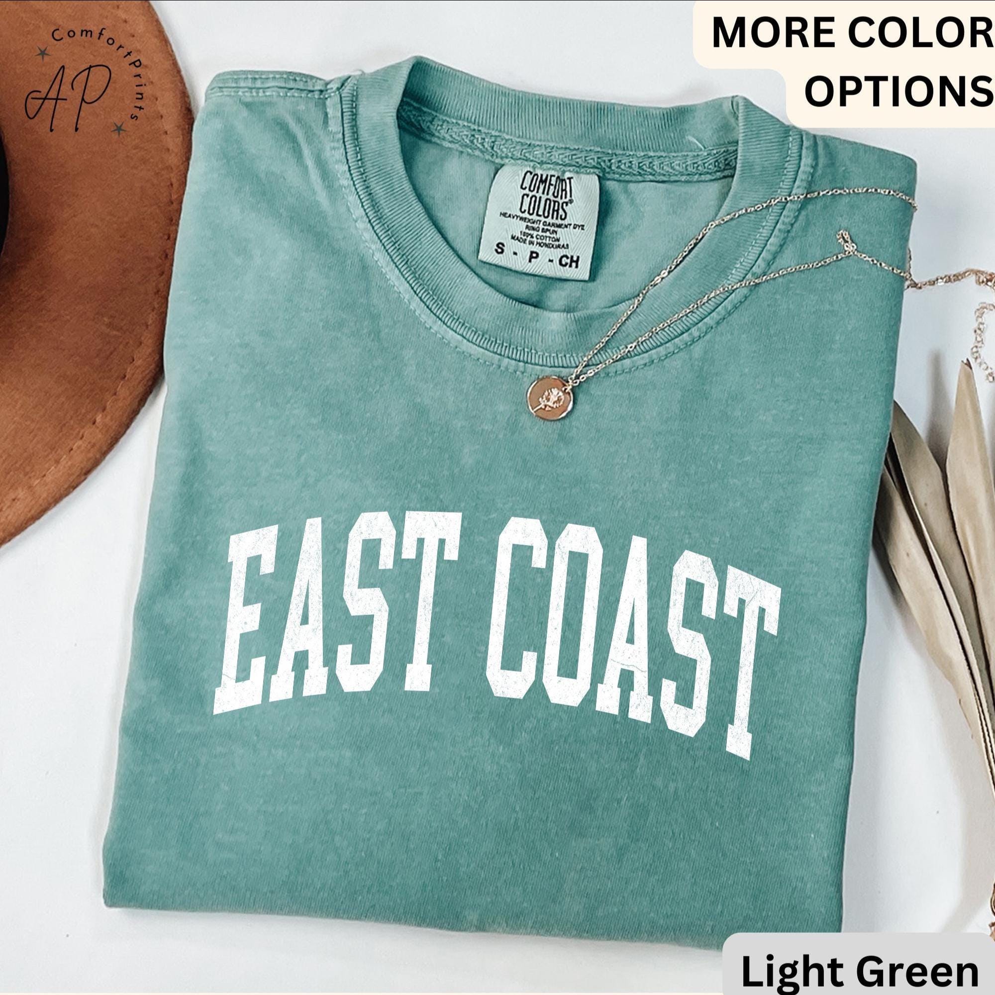 East Coast Comfort Colors® Sweatshirt, East Coast Girl Souvenir Sweater, Gift for East Coast Beach T-Shirt, East Coast Long-Sleeve Shirt
