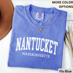 Nantucket Comfort Colors® T-Shirt, Nantucket Massachusetts Souvenir Shirt, Gift for Nantucket Sweatshirt, Nantucket Long-Sleeve Shirt