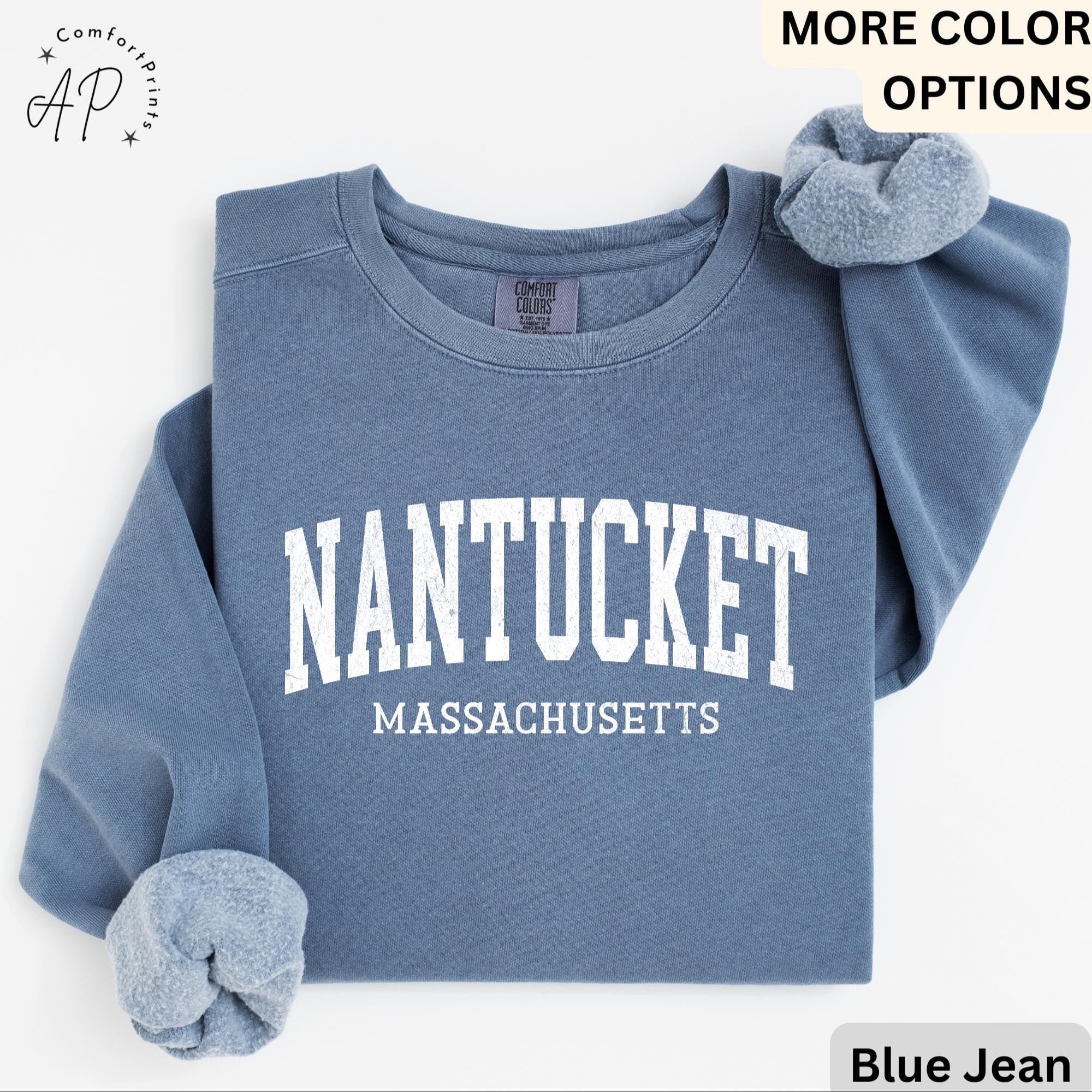 Nantucket Comfort Colors® T-Shirt, Nantucket Massachusetts Souvenir Shirt, Gift for Nantucket Sweatshirt, Nantucket Long-Sleeve Shirt