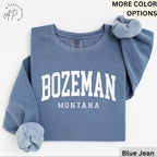 Bozeman Comfort Colors® T-Shirt, Bozeman Montana Souvenir Shirt, Gift for Bozeman Traveler Sweatshirt, Bozeman Long-Sleeve Shirt